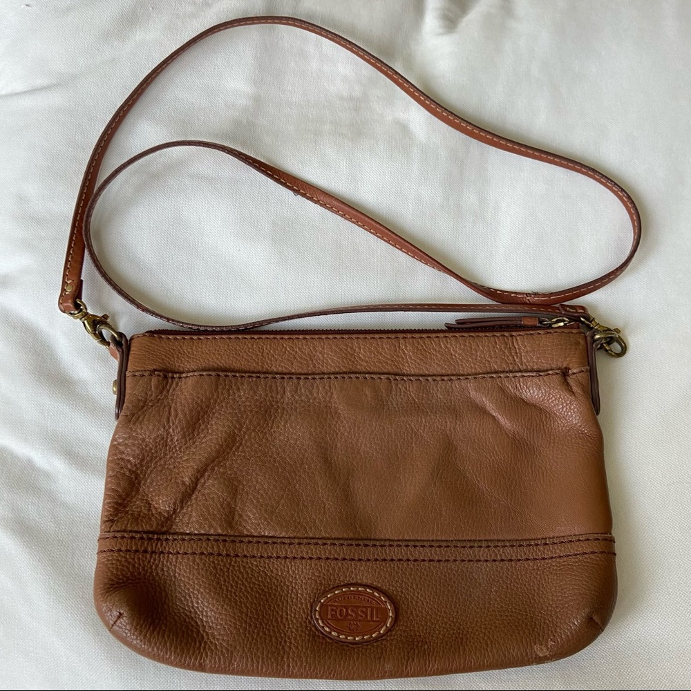 Fossil Leather Crossbody Bag